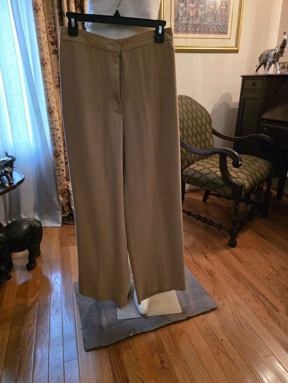 Ralph Lauren Wide Leg Tan Dress Pants